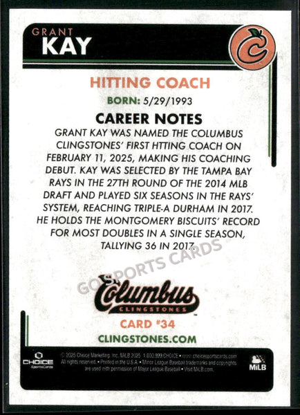 2025 Columbus Clingstones Grant Kay