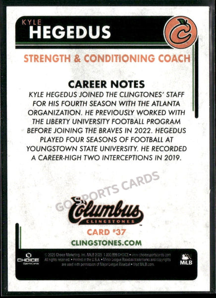 2025 Columbus Clingstones Kyle Hegedus