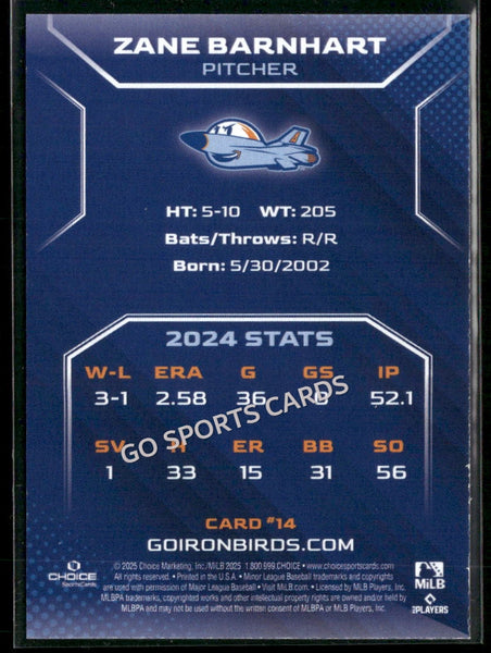 2025 Aberdeen Ironbirds Zane Barnhart
