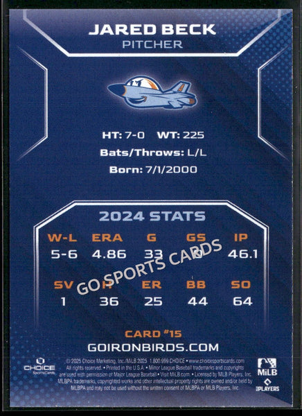 2025 Aberdeen Ironbirds Jared Beck