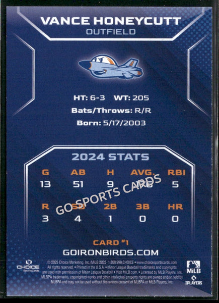 2025 Aberdeen Ironbirds Vance Honeycutt