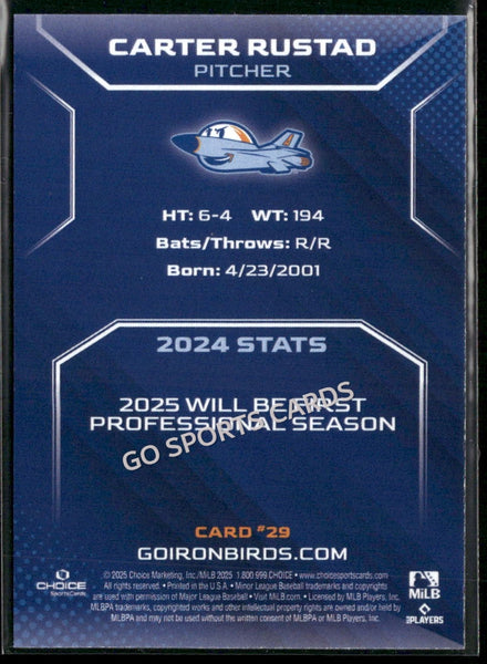 2025 Aberdeen Ironbirds Carter Rustad