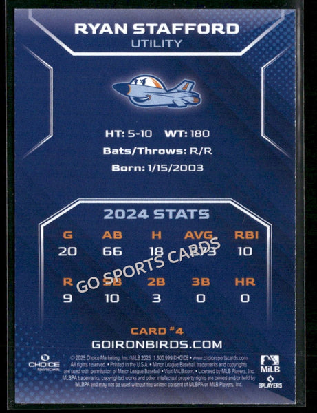 2025 Aberdeen Ironbirds Ryan Stafford