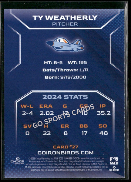 2025 Aberdeen Ironbirds Ty Weatherly