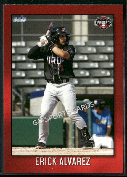 2025 Hickory Crawdads 2nd Erick Alvarez