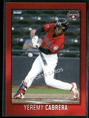 2025 Hickory Crawdads 2nd Yeremy Cabrera