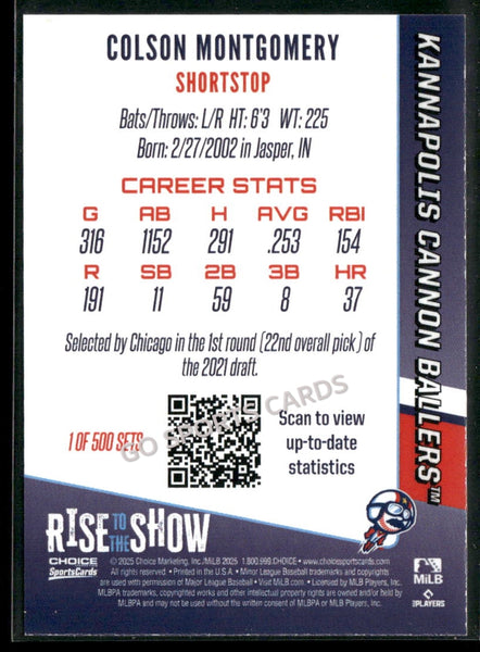 2025 Kannapolis Cannon Ballers Rise to the Show Colson Montgomery