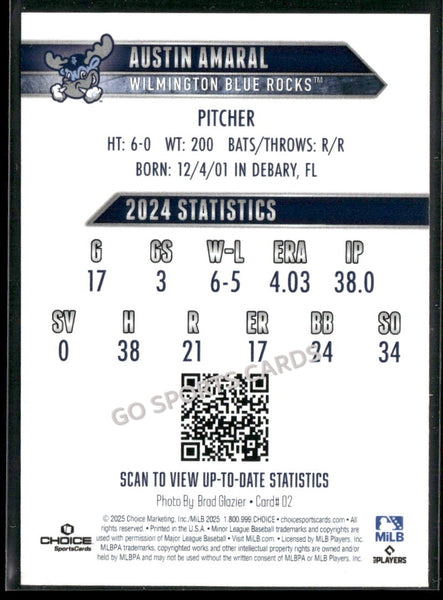 2025 Wilmington Blue Rocks Austin Amaral