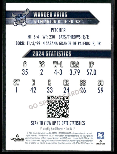 2025 Wilmington Blue Rocks Wander Arias