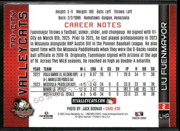 2025 Tri City ValleyCats Liu Fuenmayor
