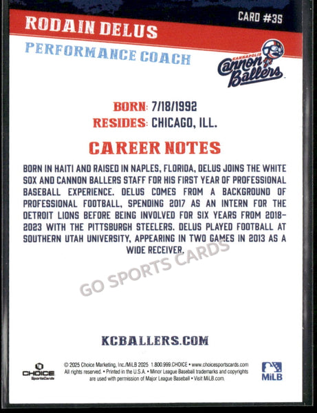2025 Kannapolis Cannon Ballers Rodain Delus