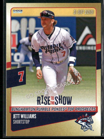 2025 Binghamton Rumble Ponies Rise to the Show GOLD Jett Williams