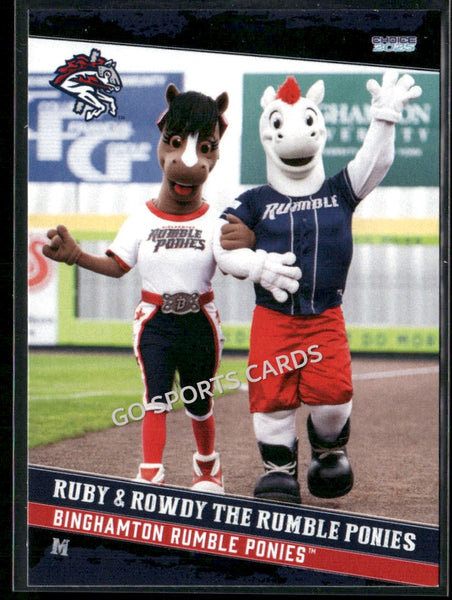 2025 Binghamton Rumble Ponies Ruby Rowdy Mascot