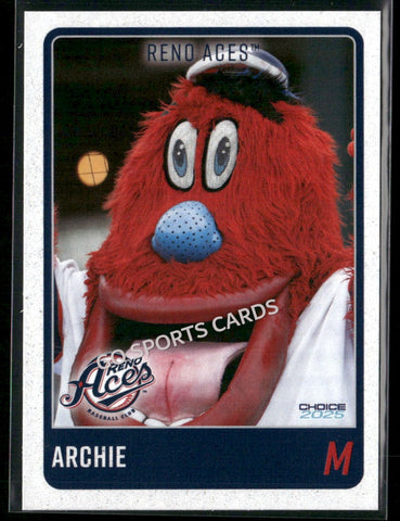 2025 Reno Aces Archie Mascot