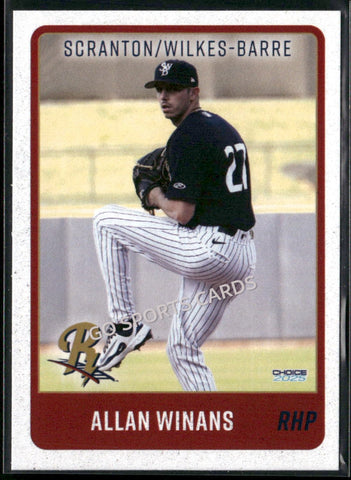 2025 Scranton Wilkes Barre RailRiders Allan Winans