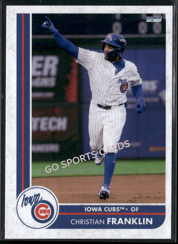 2025 Iowa Cubs Christian Franklin