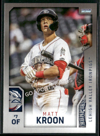 2025 Lehigh Valley IronPigs 2nd Matt Kroon