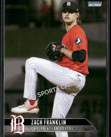 2025 Birmingham Barons Zach Franklin