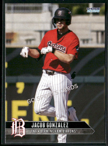 2025 Birmingham Barons Jacob Gonzalez
