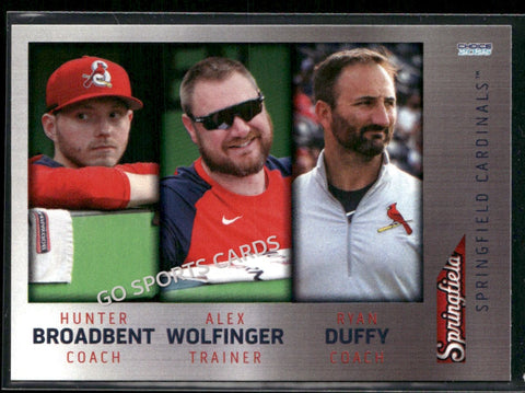 2025 Springfield Cardinals Hunter Broadbent Alex Wofinger Ryan Duffy