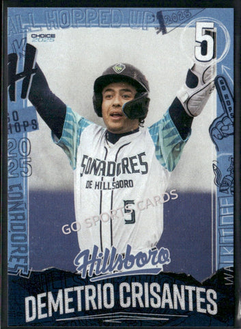2025 Hillsboro Hops Demetrio Crisantes