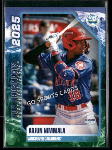 2025 Northwest League Top Prospects NWL Arjun Nimmala