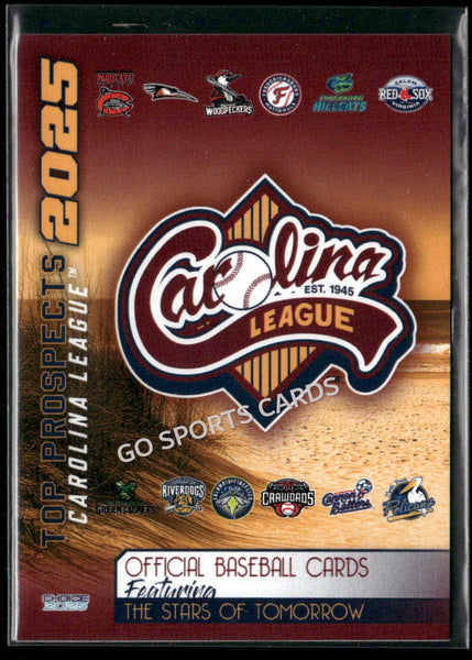2025 Carolina League Top Prospects Header Checklist