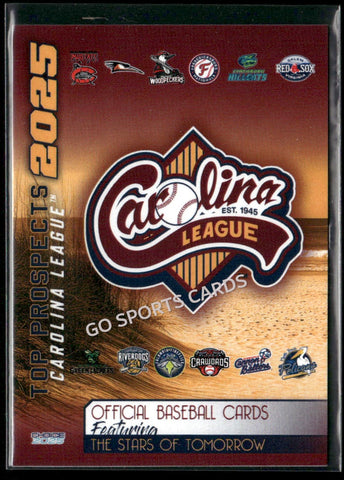 2025 Carolina League Top Prospects Header Checklist