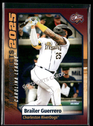 2025 Carolina League Top Prospects Brailer Guerrero