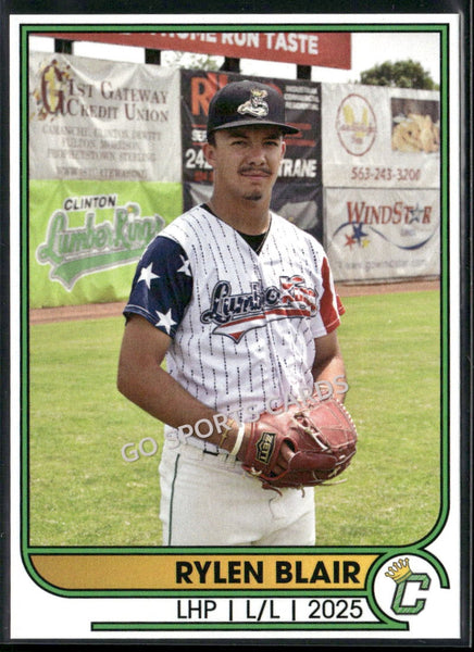2025 Clinton LumberKings Rylen Blair