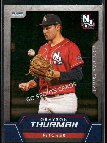 2025 New Hampshire Fisher Cats Grayson Thurman