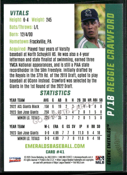 2023 Eugene Emeralds Update Reggie Crawford