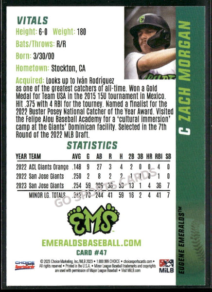 2023 Eugene Emeralds Update Zach Morgan