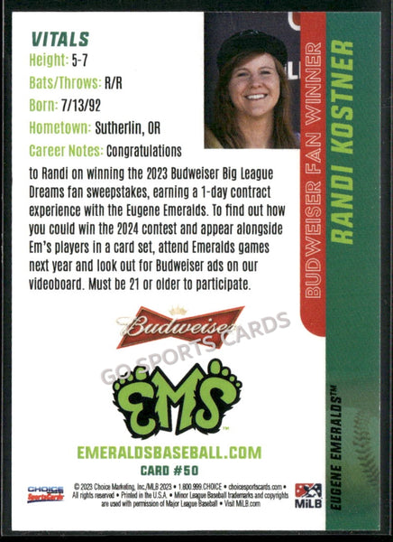 2023 Eugene Emeralds Update Randi Kostner