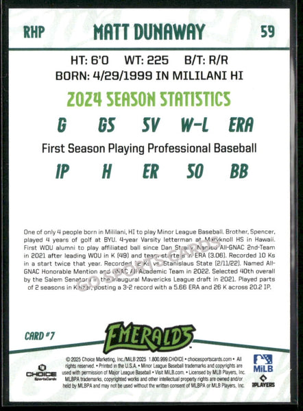 2025 Eugene Emeralds Update Matt Dunaway