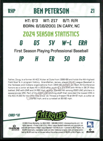 2025 Eugene Emeralds Update Ben Peterson