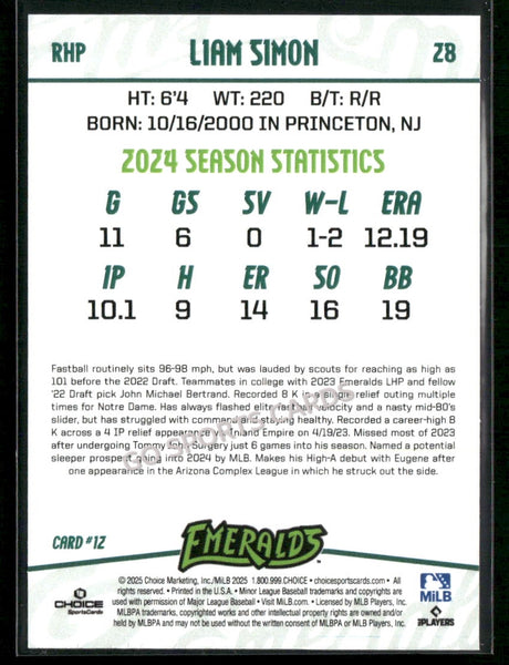 2025 Eugene Emeralds Update Liam Simon