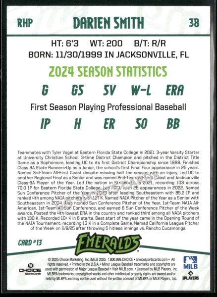 2025 Eugene Emeralds Update Darien Smith