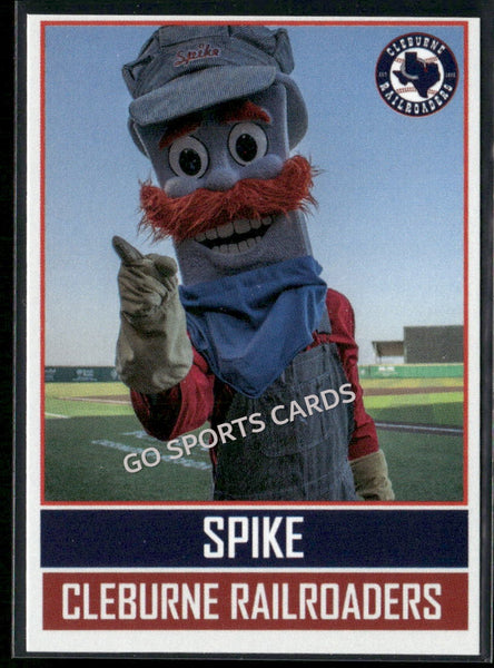 2025 Cleburne Railroaders Spike Mascot