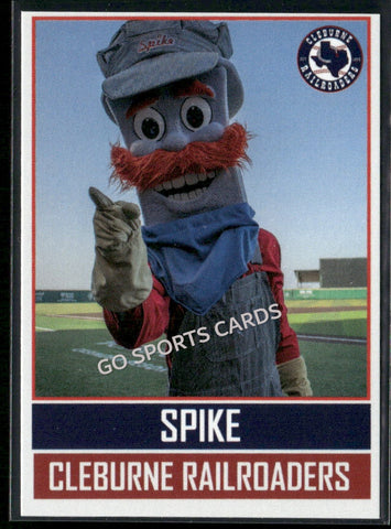 2025 Cleburne Railroaders Spike Mascot