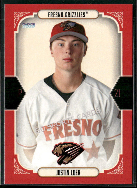 2025 Fresno Grizzlies Justin Loer