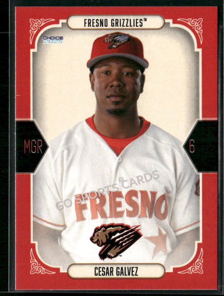 2025 Fresno Grizzlies Cesar Galvez