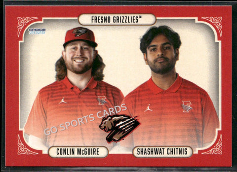2025 Fresno Grizzlies Conlin McGuire Shashwat Chitnis