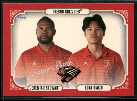 2025 Fresno Grizzlies Jeremiah Stewart Kota Omizu
