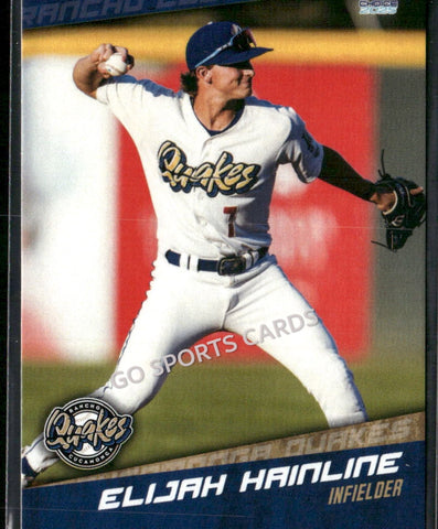 2025 Rancho Cucamonga Quakes Elijah Hainline