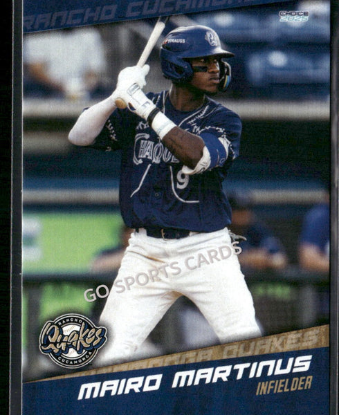 2025 Rancho Cucamonga Quakes Mairoshendrick Mairo Martinus