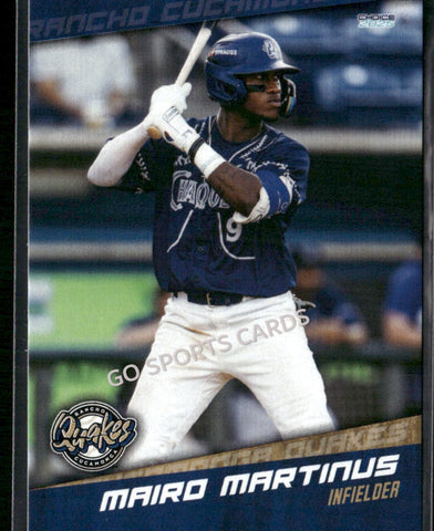 2025 Rancho Cucamonga Quakes Mairoshendrick Mairo Martinus