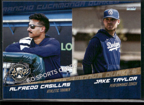 2025 Rancho Cucamonga Quakes Alfredo Casillas Jake Taylor
