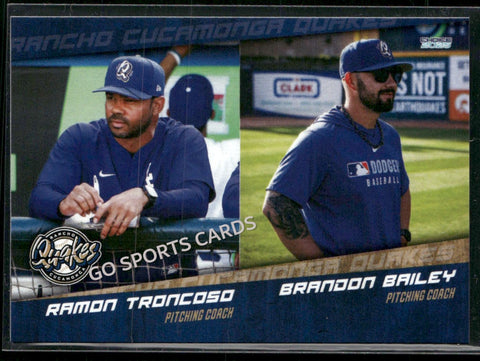 2025 Rancho Cucamonga Quakes Ramon Troncoso Brandon Bailey