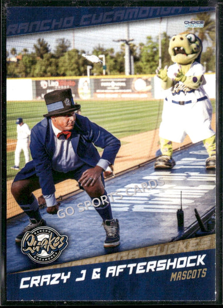 2025 Rancho Cucamonga Quakes Crazy J Aftershock Tremor Mascot
